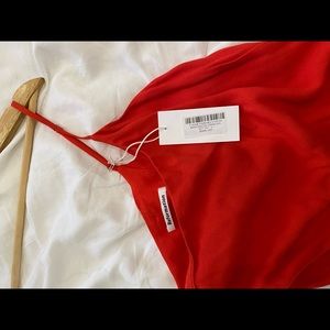 Reformation single strap red dress (S)